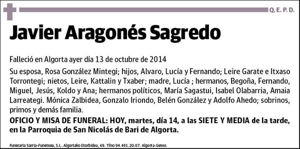 ARAGONES SAGREDO,JAVIER