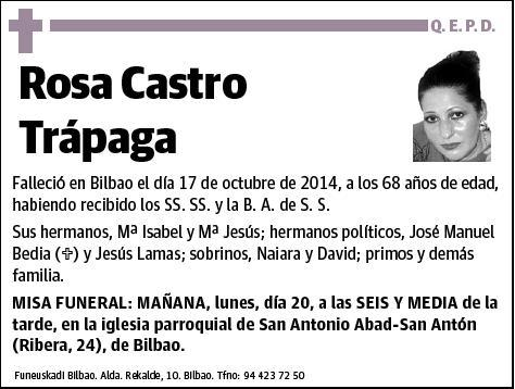 CASTRO TRAPAGA,ROSA
