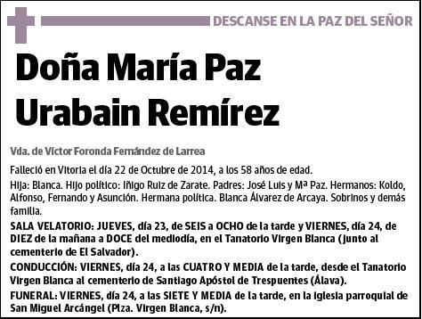 URABAIN REMIREZ,MARIA PAZ