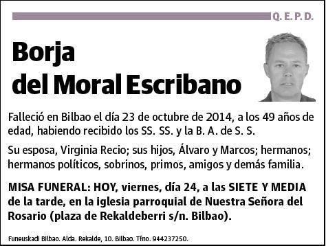 DEL MORAL ESCRIBANO,BORJA