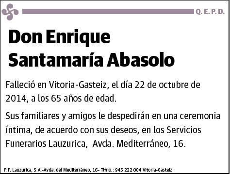 SANTAMARIA ABASOLO,ENRIQUE