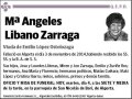 LIBANO ZARRAGA,Mª ANGELES
