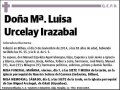 URCELAY IRAZABAL,Mª LUISA