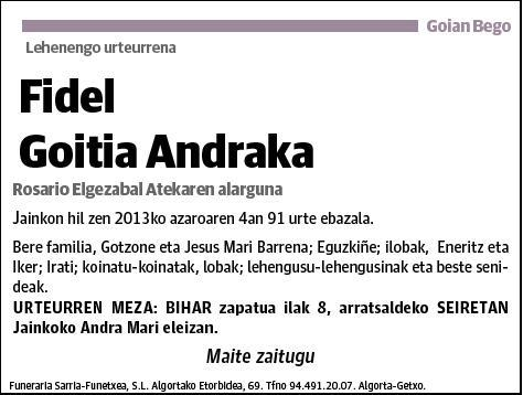 GOITIA ANDRAKA,FIDEL