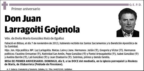 LARRAGOITI GOJENOLA,JUAN