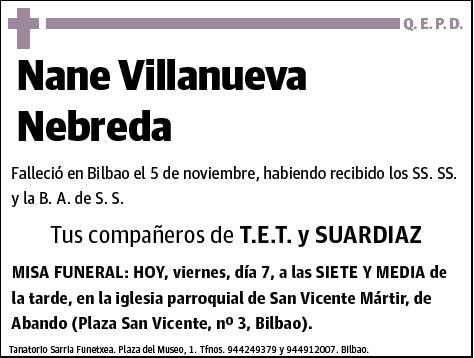 VILLANUEVA NEBREDA,MARIA BERNARDETTE