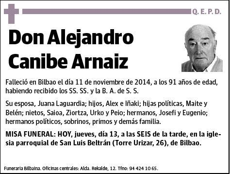 CANIBE ARNAIZ,ALEJANDRO