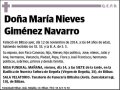 GIMENEZ NAVARRO,MARIA NIEVES
