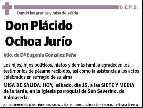 OCHOA JURIO,PLACIDO