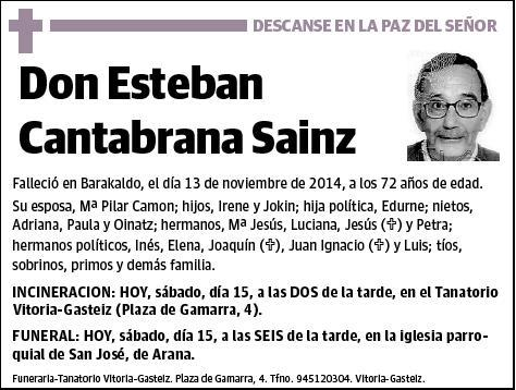 CANTABRANA SAINZ,ESTEBAN