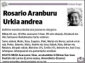 ARANBURU URKIA,ROSARIO