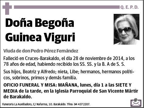 GUINEA VIGURI,BEGOÑA