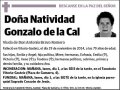 GONZALO DE LA CAL,NATIVIDAD