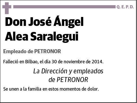 ALEA SARALEGUI,JOSE ANGEL