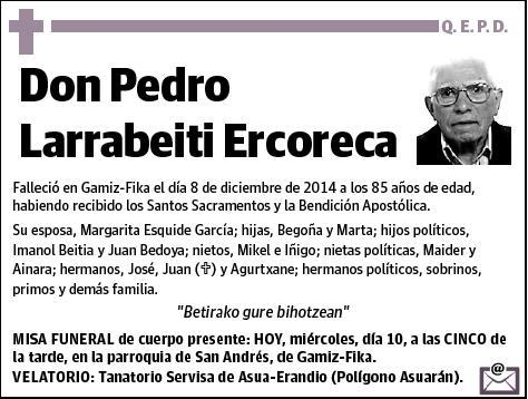 LARRABEITI ERCORECA,PEDRO