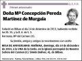 PEREDA MARTINEZ DE MURGUIA,Mª CONCEPCION