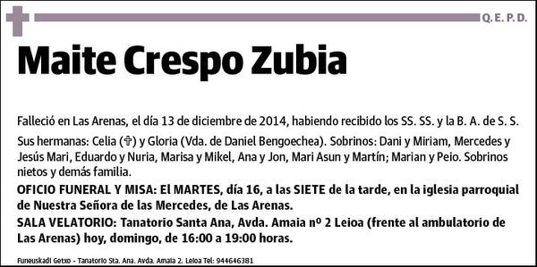 CRESPO ZUBIA,MAITE