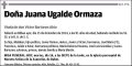 UGALDE ORMAZA,JUANA