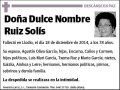RUIZ SOLIS,DULCE NOMBRE