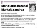 IRAZABAL MARKAIDA,MARIA LUISA