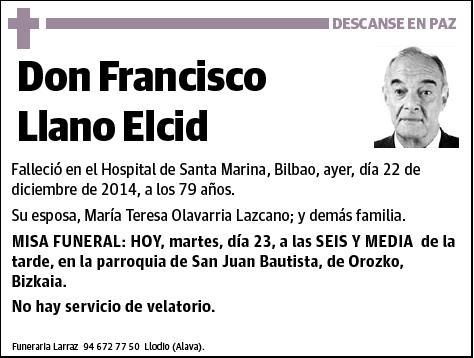 LLANO ELCID,FRANCISCO