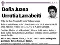 URRUTIA LARRABEITI,JUANA