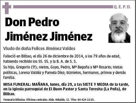 JIMENEZ JIMENEZ,PEDRO
