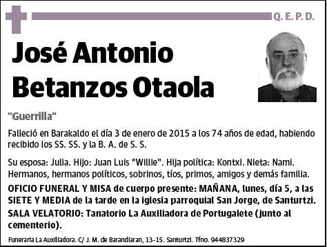 BETANZOS OTAOLA,JOSE ANTONIO