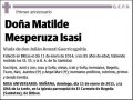 MESPERUZA ISASI,MATILDE