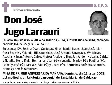 JUGO LARRAURI,JOSE