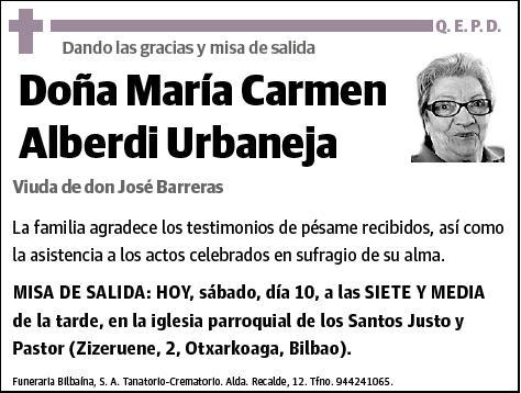 ALBERDI URBANEJA,MARIA CARMEN