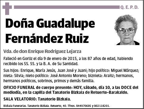 FERNANDEZ RUIZ,GUADALUPE