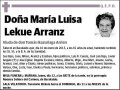 LEKUE ARRANZ,MARIA LUISA