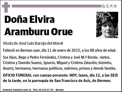 ARAMBURU ORUE,ELVIRA