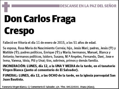 FRAGA CRESPO,CARLOS