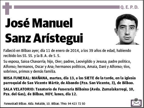 SANZ ARISTEGUI,JOSE MANUEL