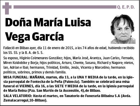 VEGA GARCIA,MARIA LUISA