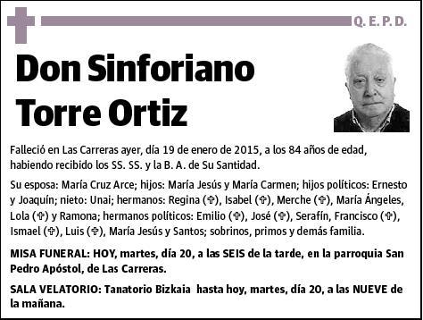 TORRE ORTIZ,SINFORIANO