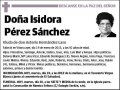 PEREZ SANCHEZ,ISIDORA