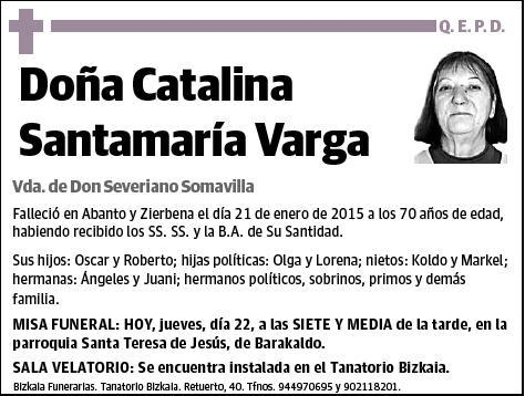 SANTAMARIA VARGA,CATALINA