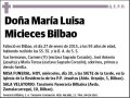 MICIECES BILBAO,MARIA LUISA