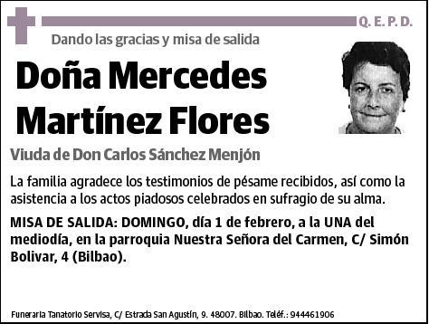 MARTINEZ FLORES,MERCEDES