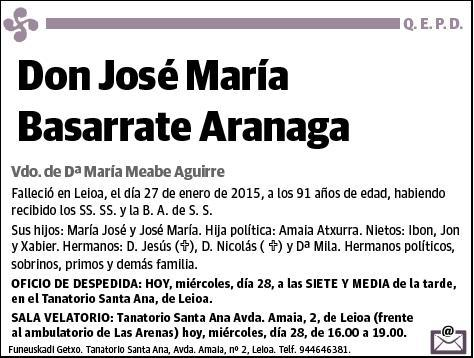 BASARRATE ARANAGA,JOSE MARIA