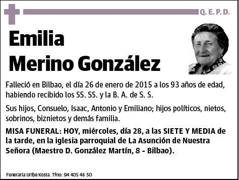 MERINO GONZALEZ,EMILIA