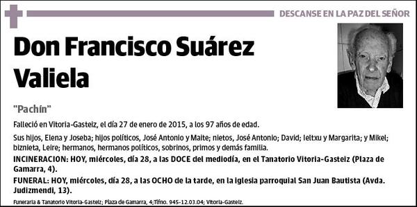SUAREZ VALIELA,FRANCISCO