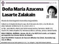 LASARTE ZALAKAIN,MARIA AZUCENA
