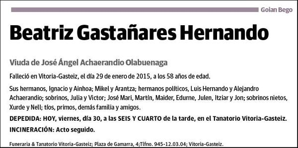 GASTAÑARES HERNANDO,BEATRIZ
