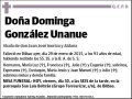 GONZALEZ UNANUE,DOMINGA