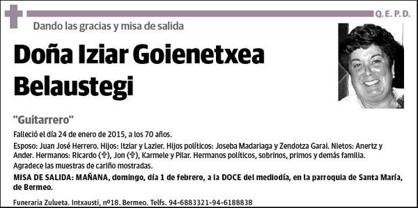 GOIENETXEA BELAUSTEGI,IZIAR