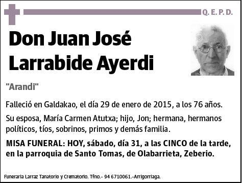 LARRABIDE AYERDI,JUAN JOSE